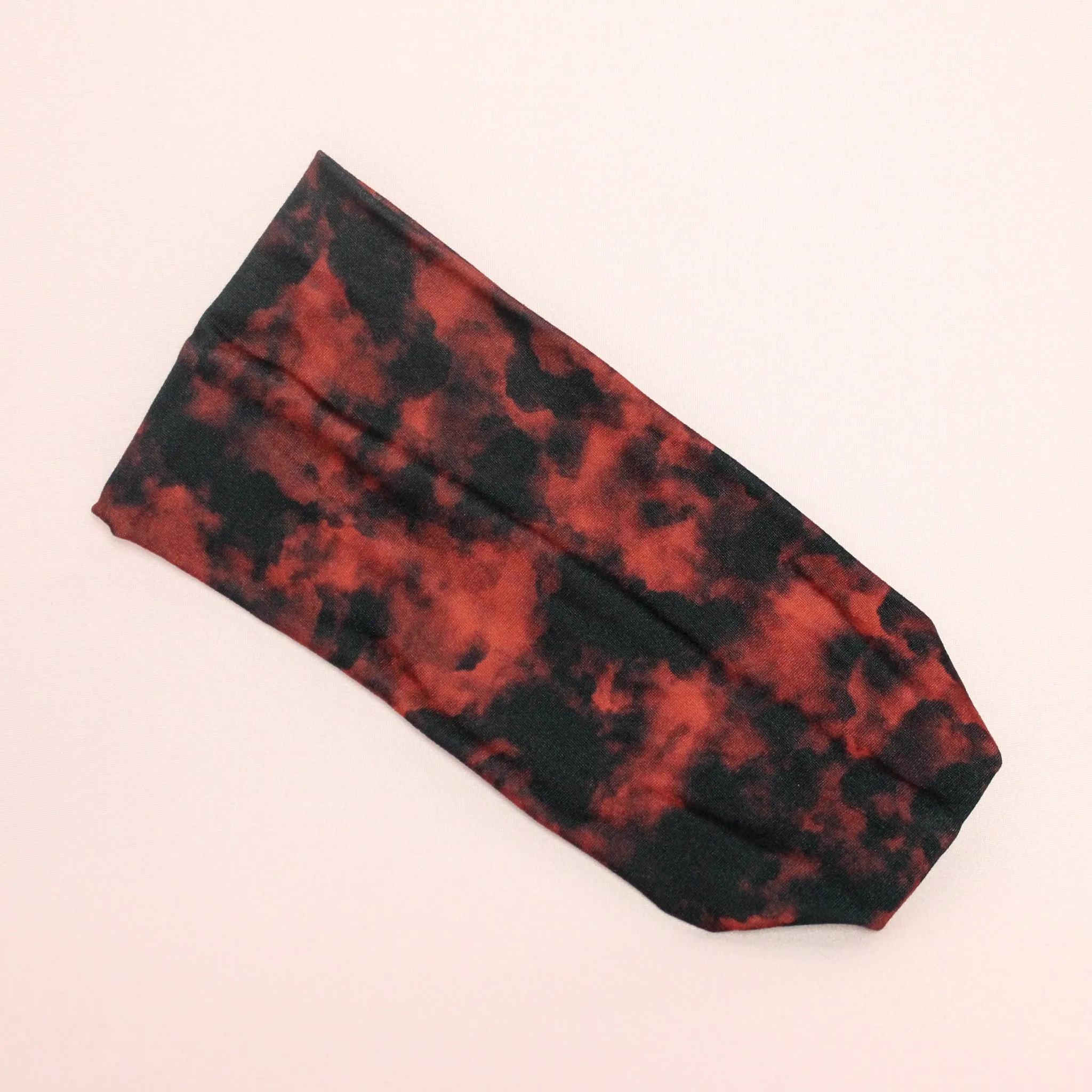Black and Maroon Stretch Headband