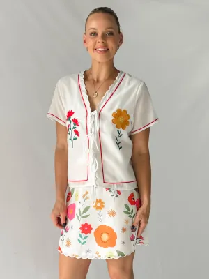 BLOOM TIE TOP