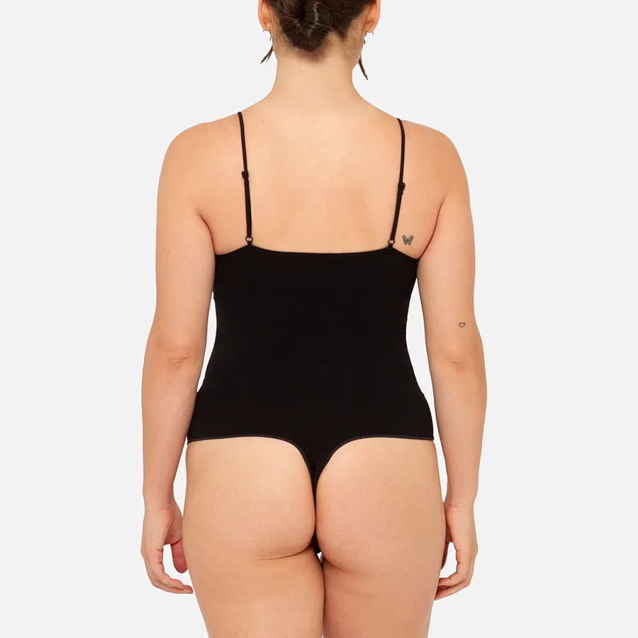 Bodysuit de tirante delgado Stretch