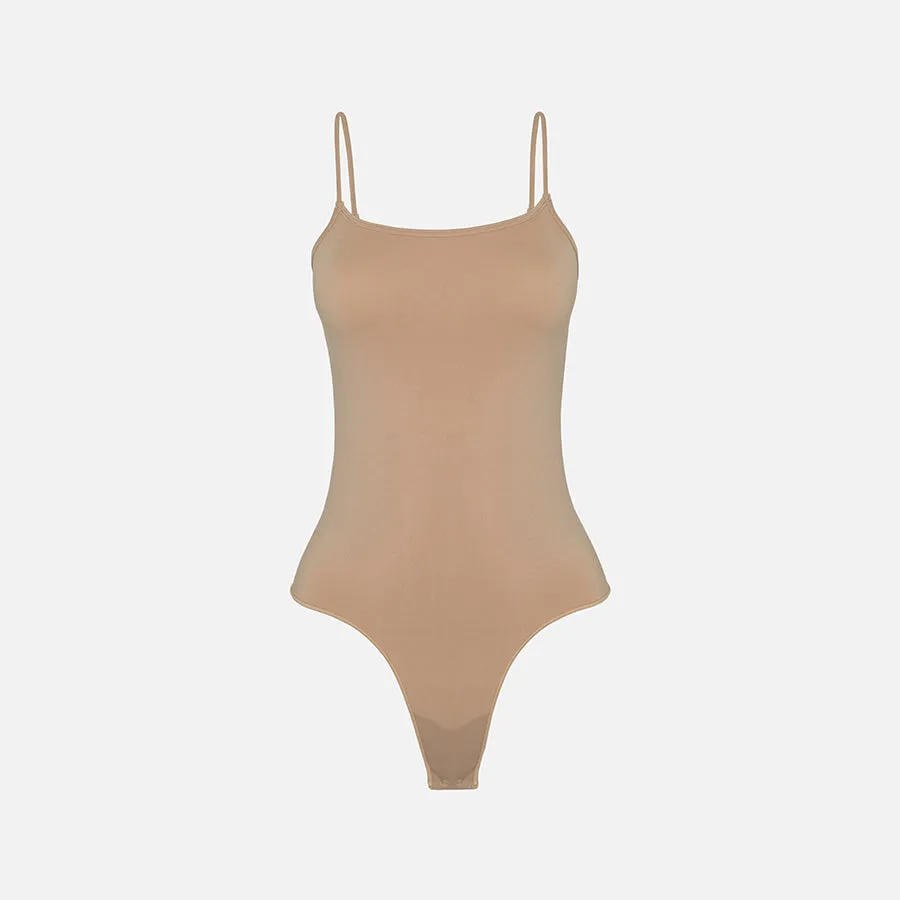 Bodysuit de tirante delgado Stretch
