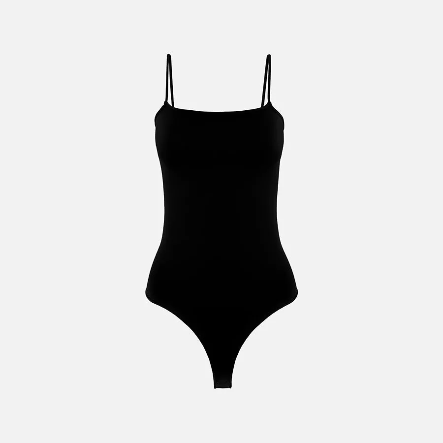 Bodysuit de tirante delgado Stretch