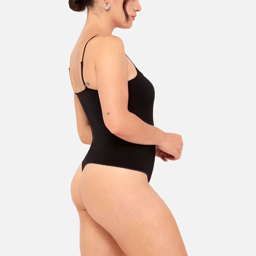 Bodysuit de tirante delgado Stretch