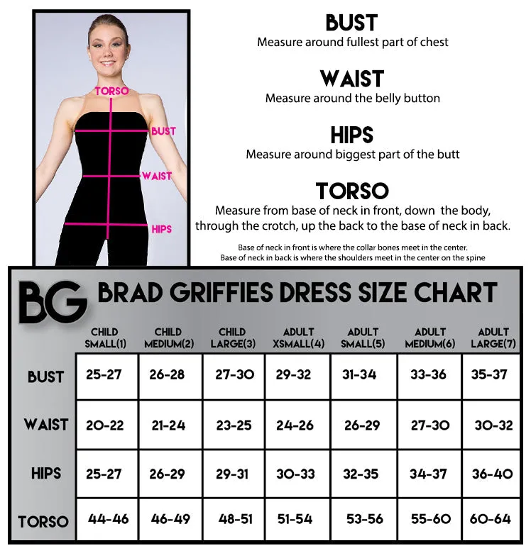 Brad Griffies Ready to Ship Belted Dress with Crystals & Mirrors