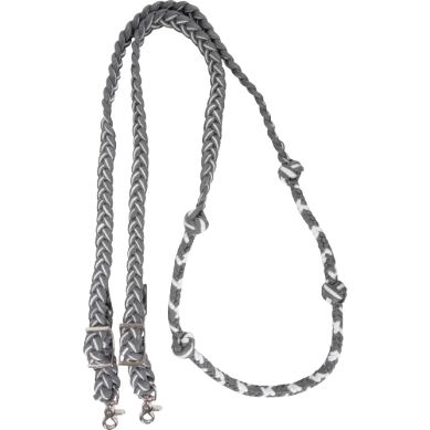 Braided Barrel Rein with Knots