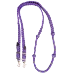 Braided Barrel Rein with Knots