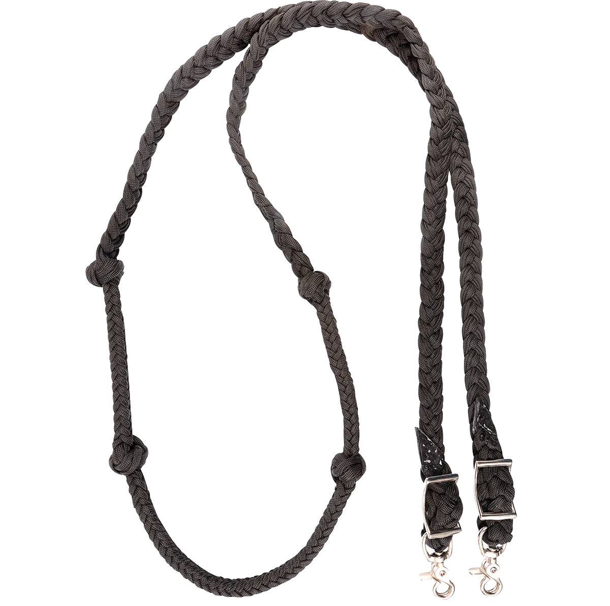 Braided Barrel Rein with Knots