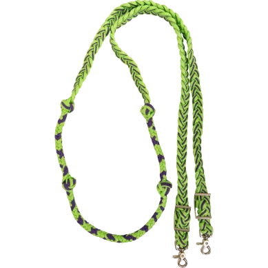 Braided Barrel Rein with Knots