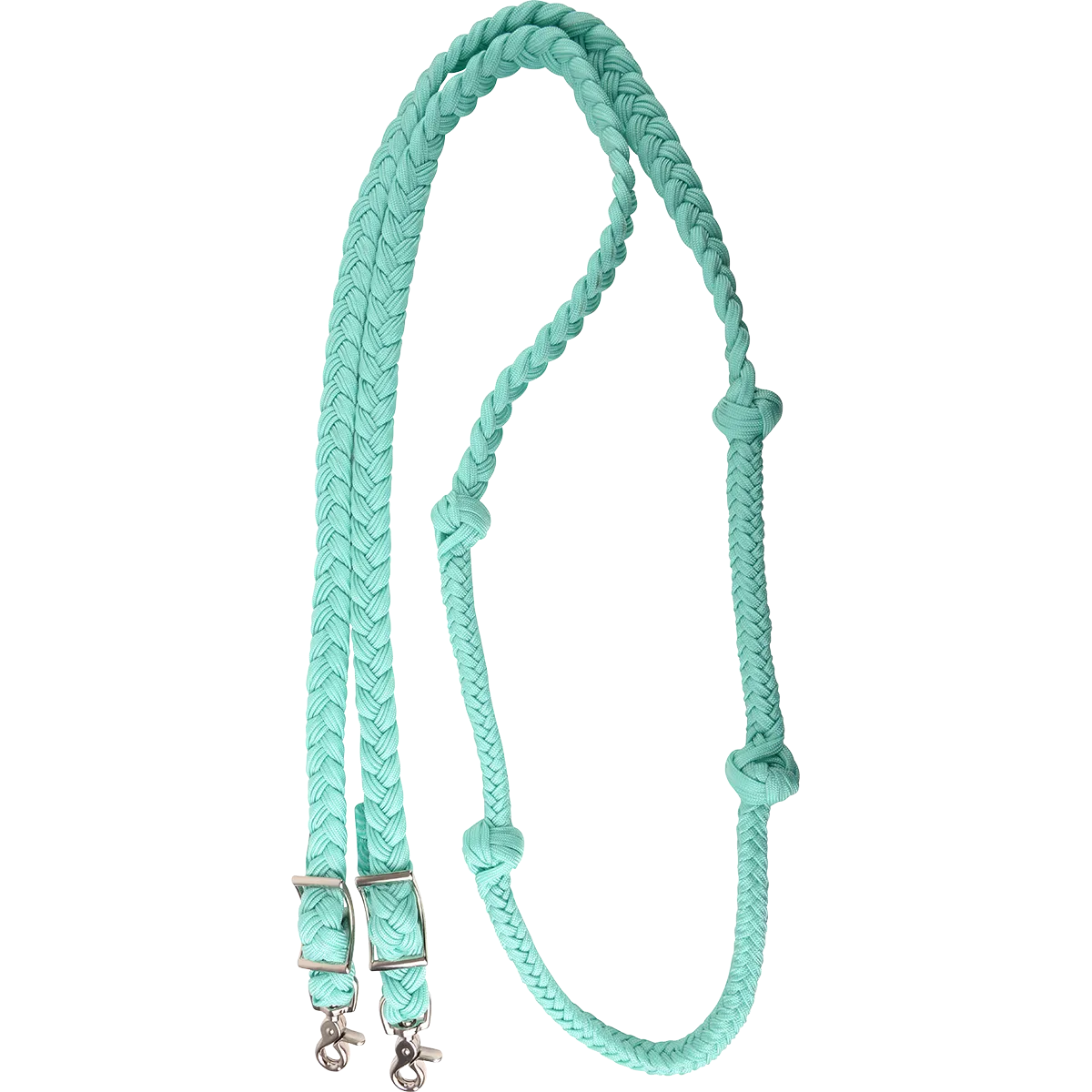 Braided Barrel Rein with Knots