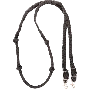 Braided Barrel Rein with Knots