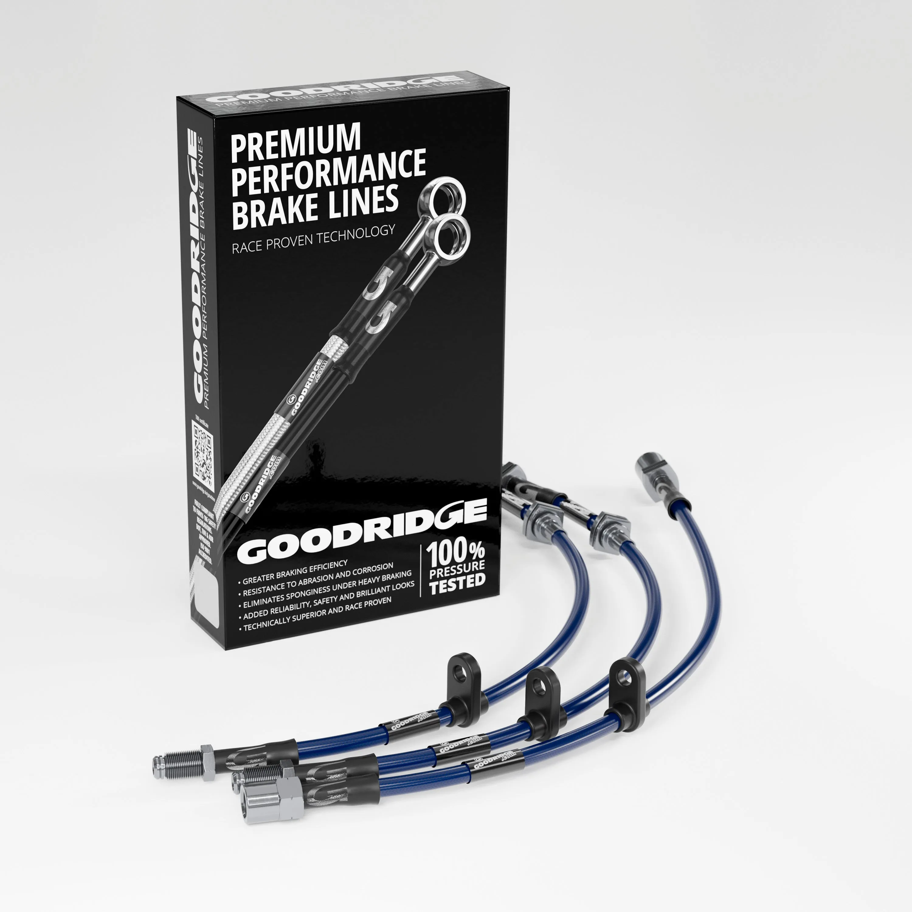 BRAKE HOSE KIT FOR ASTON MARTIN DBS V8 1969 - 1972