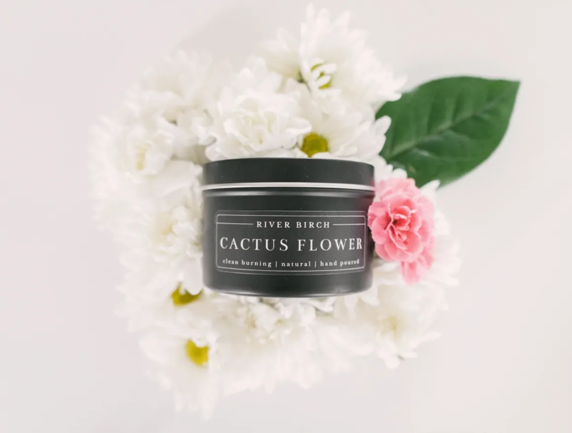 Cactus Flower Soy Candle - CLEAN BURNING