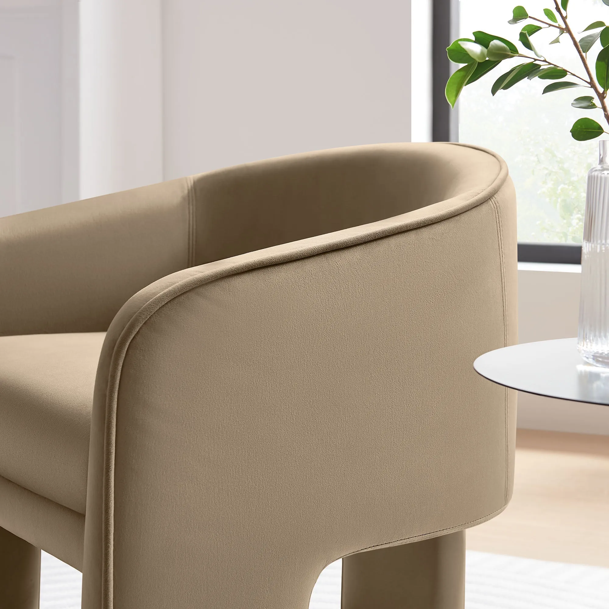 Chic Velvet Reading Chair by Modway