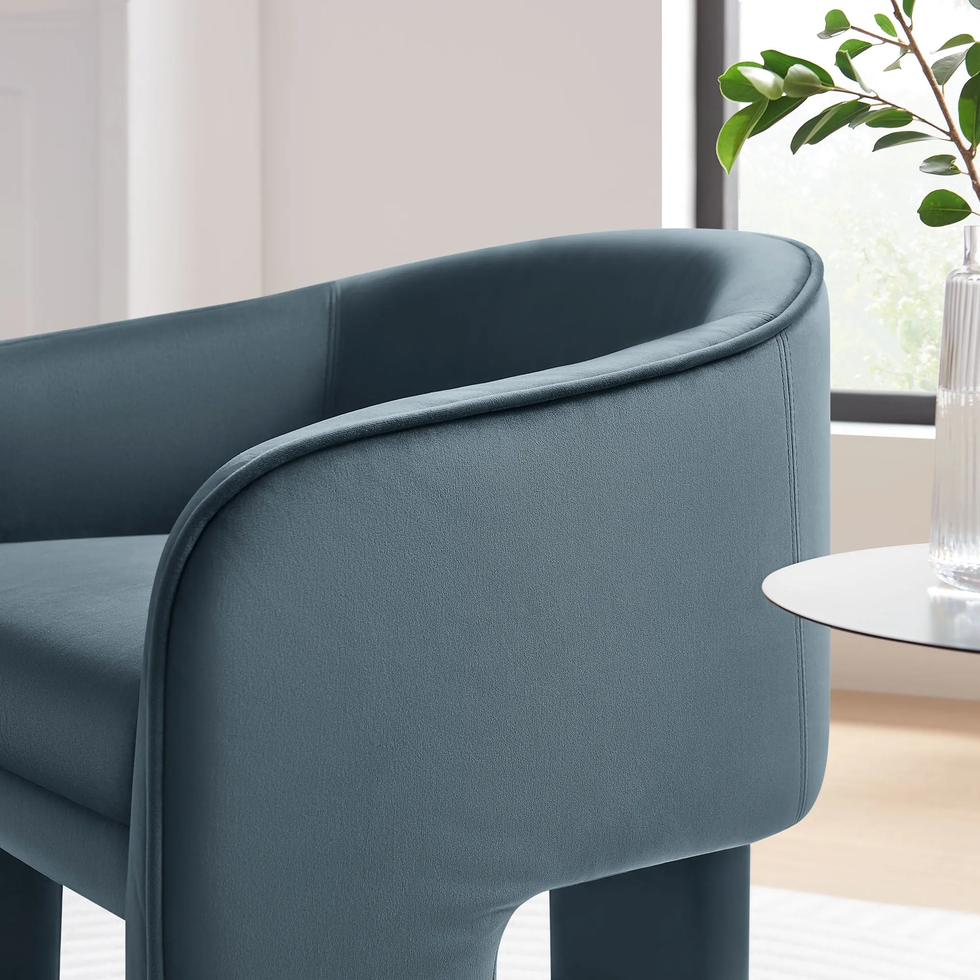 Chic Velvet Reading Chair by Modway