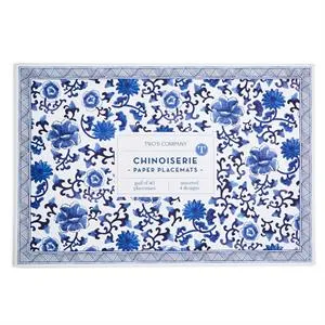 Chinoiserie Paper Placemat Book (40 pc)