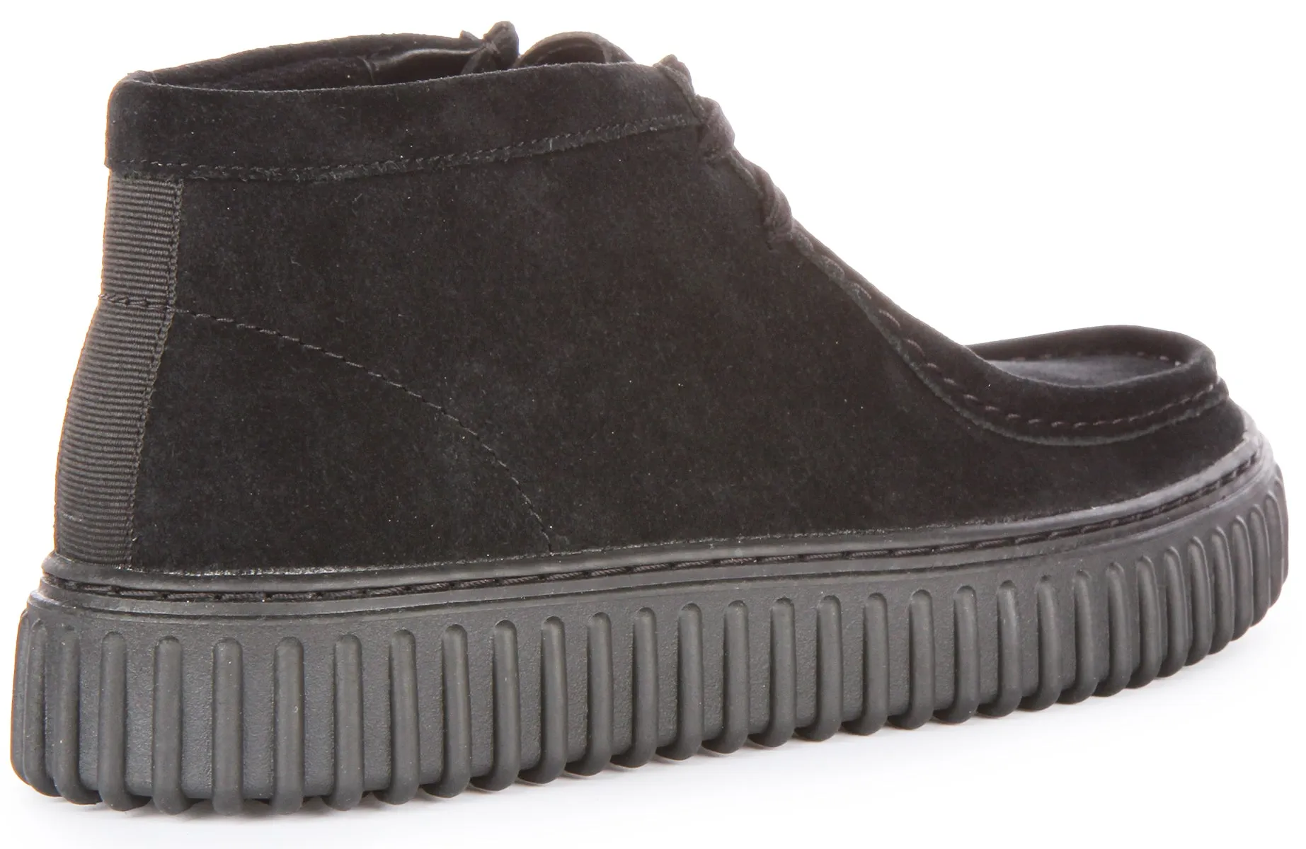 Clarks Torhill Hi In Black Suede For Men