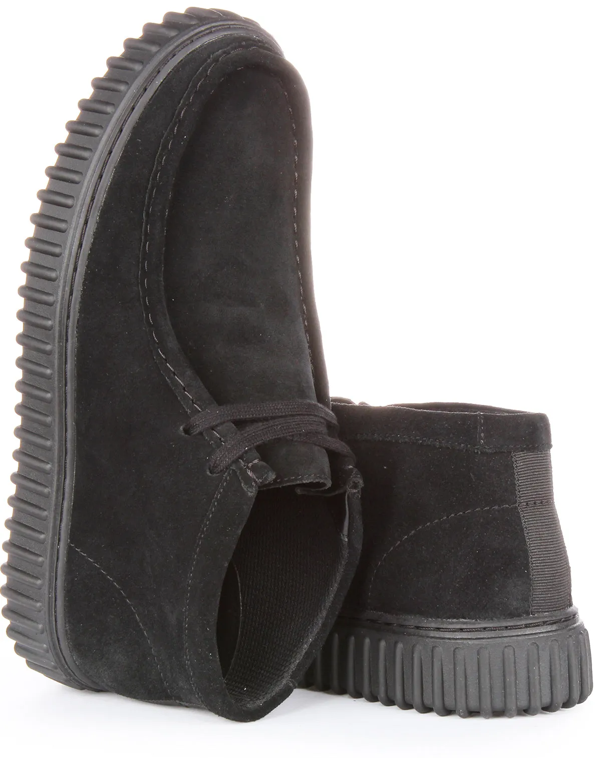 Clarks Torhill Hi In Black Suede For Men
