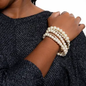 Class Act Pearl and Rhinestone Bracelet