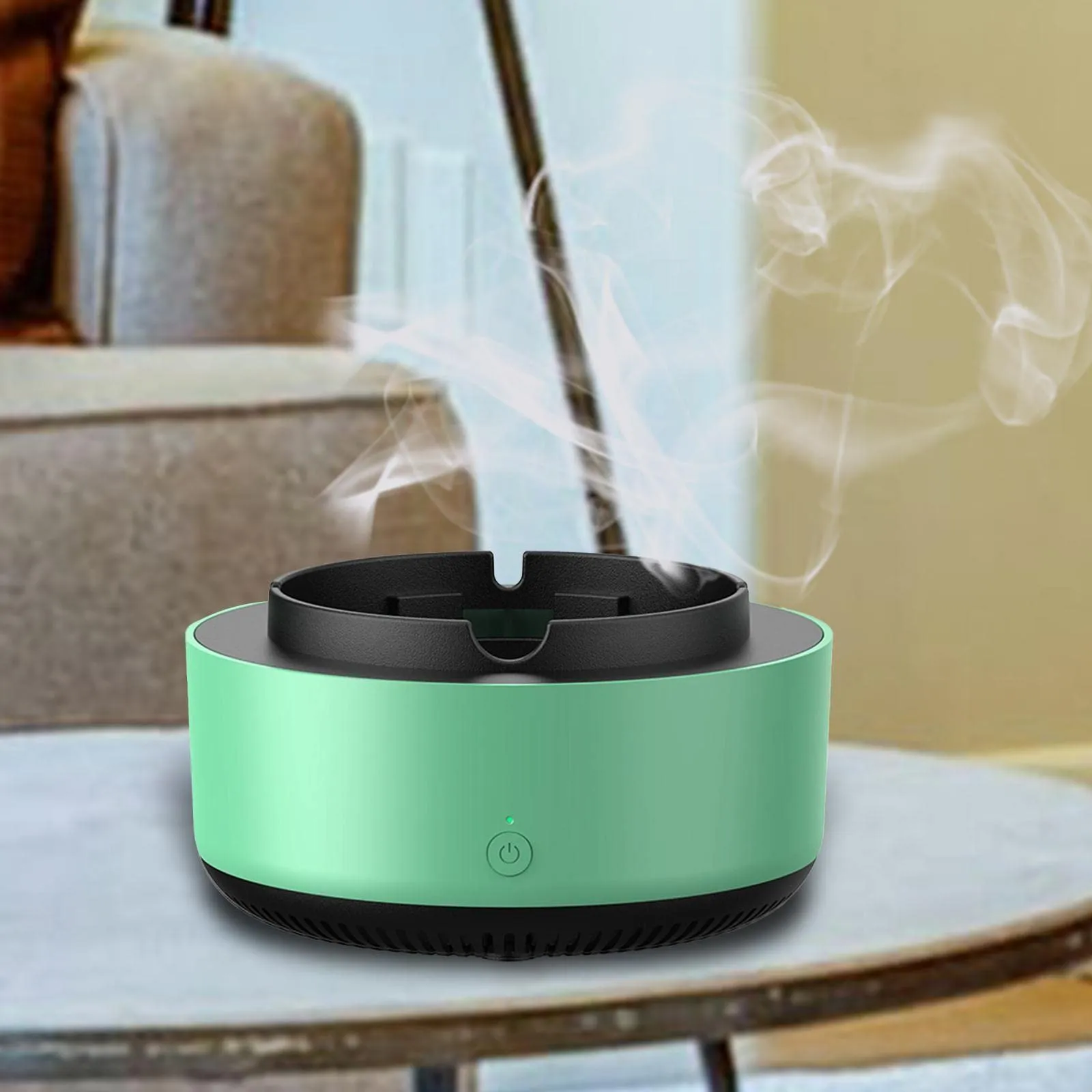 CLUB BOLLYWOOD Creative Ashtray with Air Purifier for Office Indoor Outdoor Green|Home & Garden | Home Improvement | Heating, Cooling & Air |1 Piece Ashtray