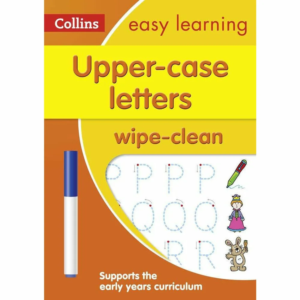 Collins Easy Learning Age 3-5 Wipe Clean Activity 3 Books Collection Set
