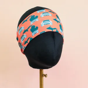 Coral Michigan 4x4 Stretch Headband