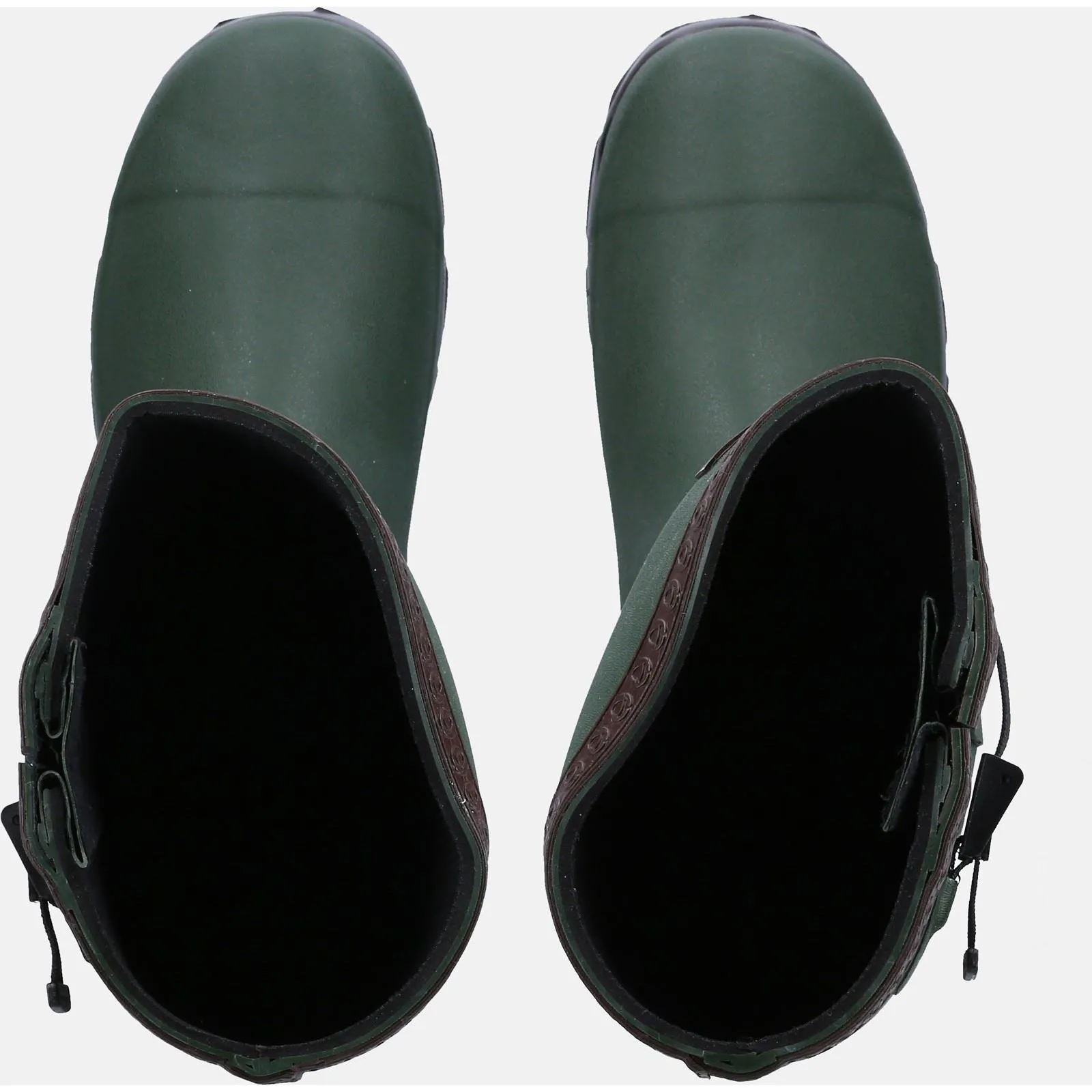 Cotswold Men Boots - Grange Buckle Fastening Wellington in Green, 4-12