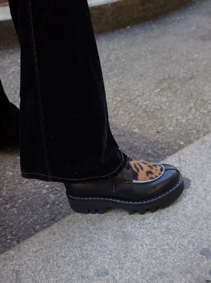 Delemont Boots   leopard print