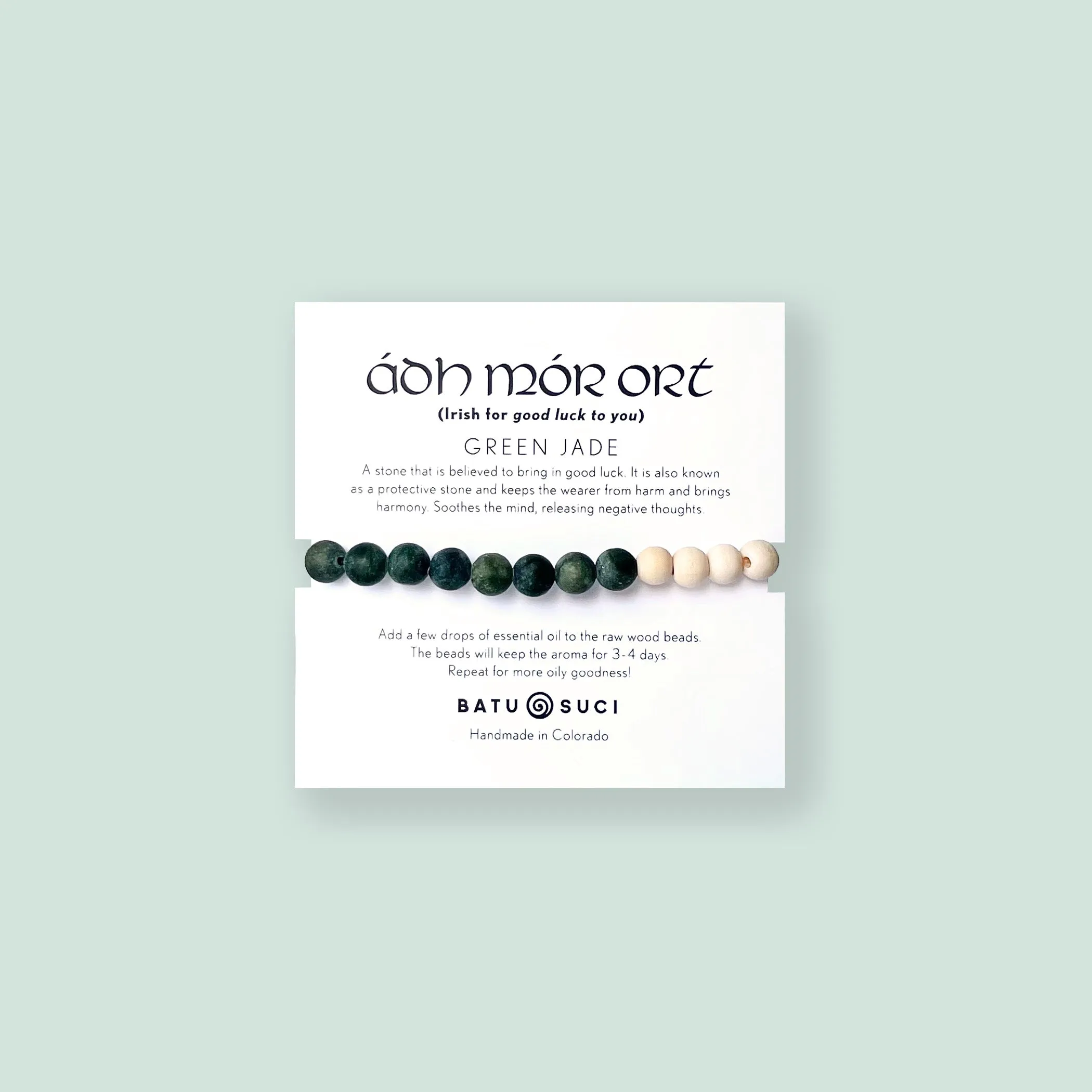 Ádh Mór Ort (Good Luck) Diffuser Bracelet