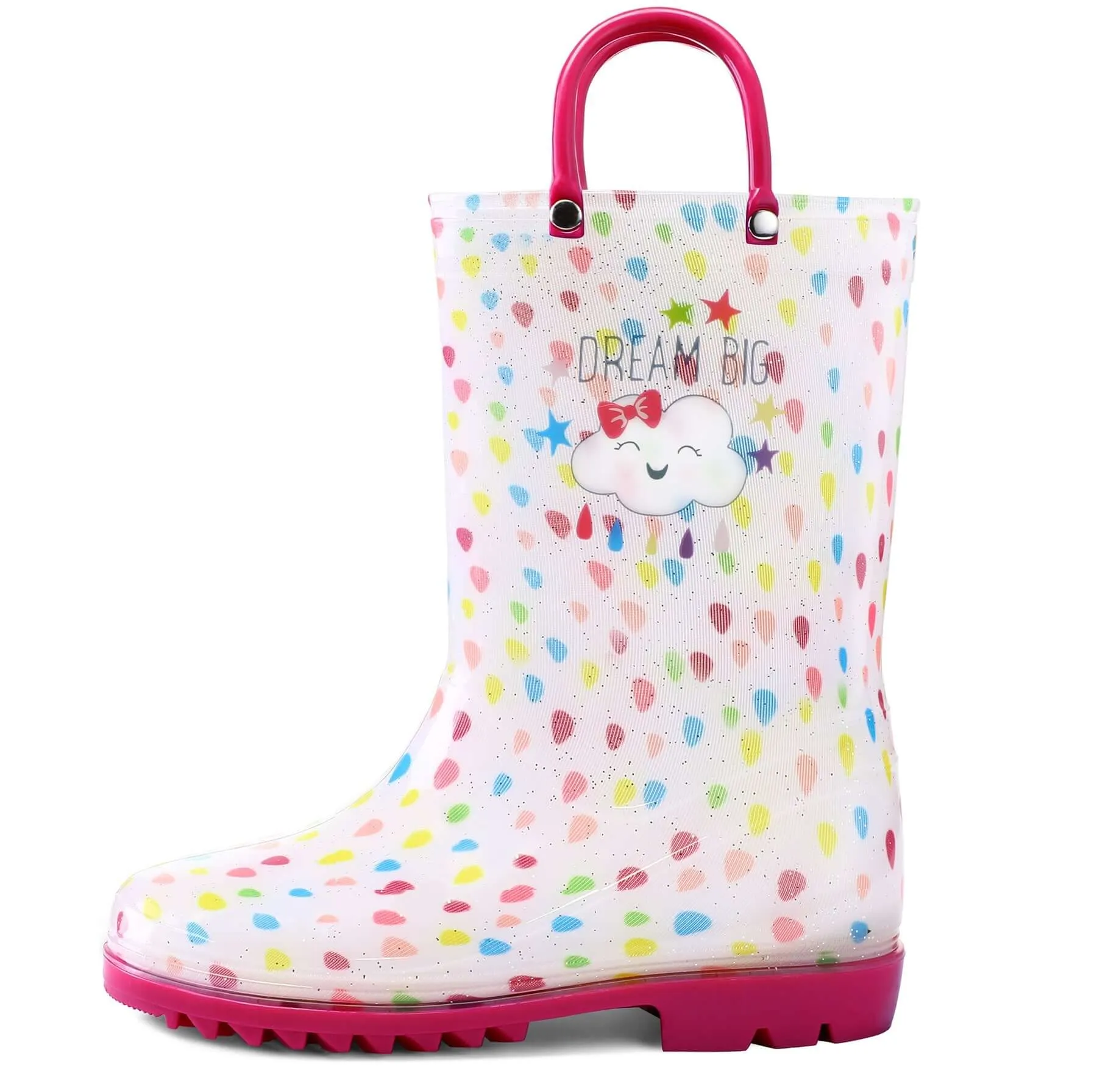 Dot Cloud Kids Rain Boots