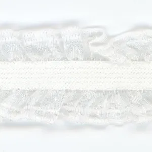 Double Frill Stretch #01 White