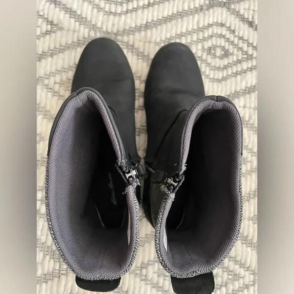 Eddie Bauer women’s Boots Black Gray Size 11 - EUC