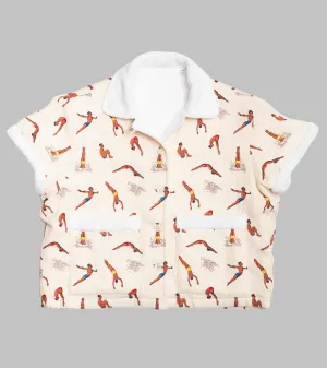 Emmeline Cropped Towel Shirt Diving