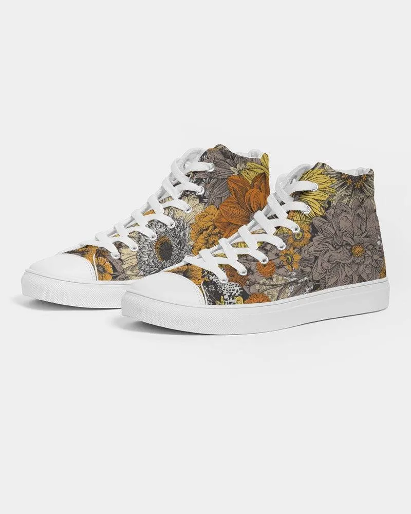 Fall Flowers Women's High Top Shoes