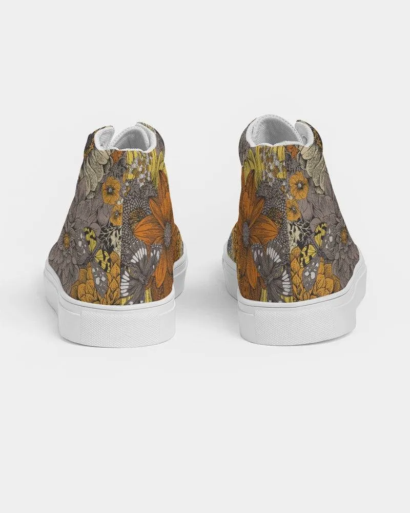 Fall Flowers Women's High Top Shoes