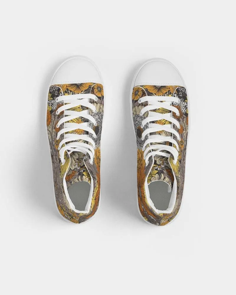 Fall Flowers Women's High Top Shoes
