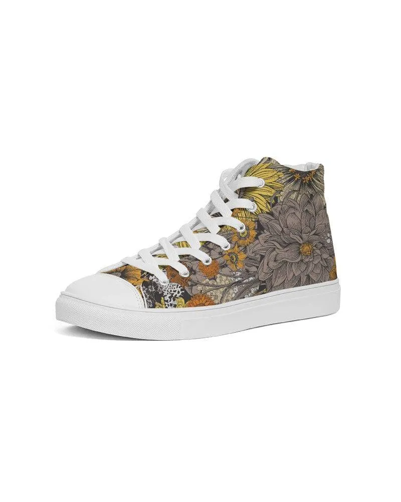 Fall Flowers Women's High Top Shoes