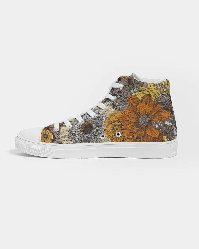 Fall Flowers Women's High Top Shoes