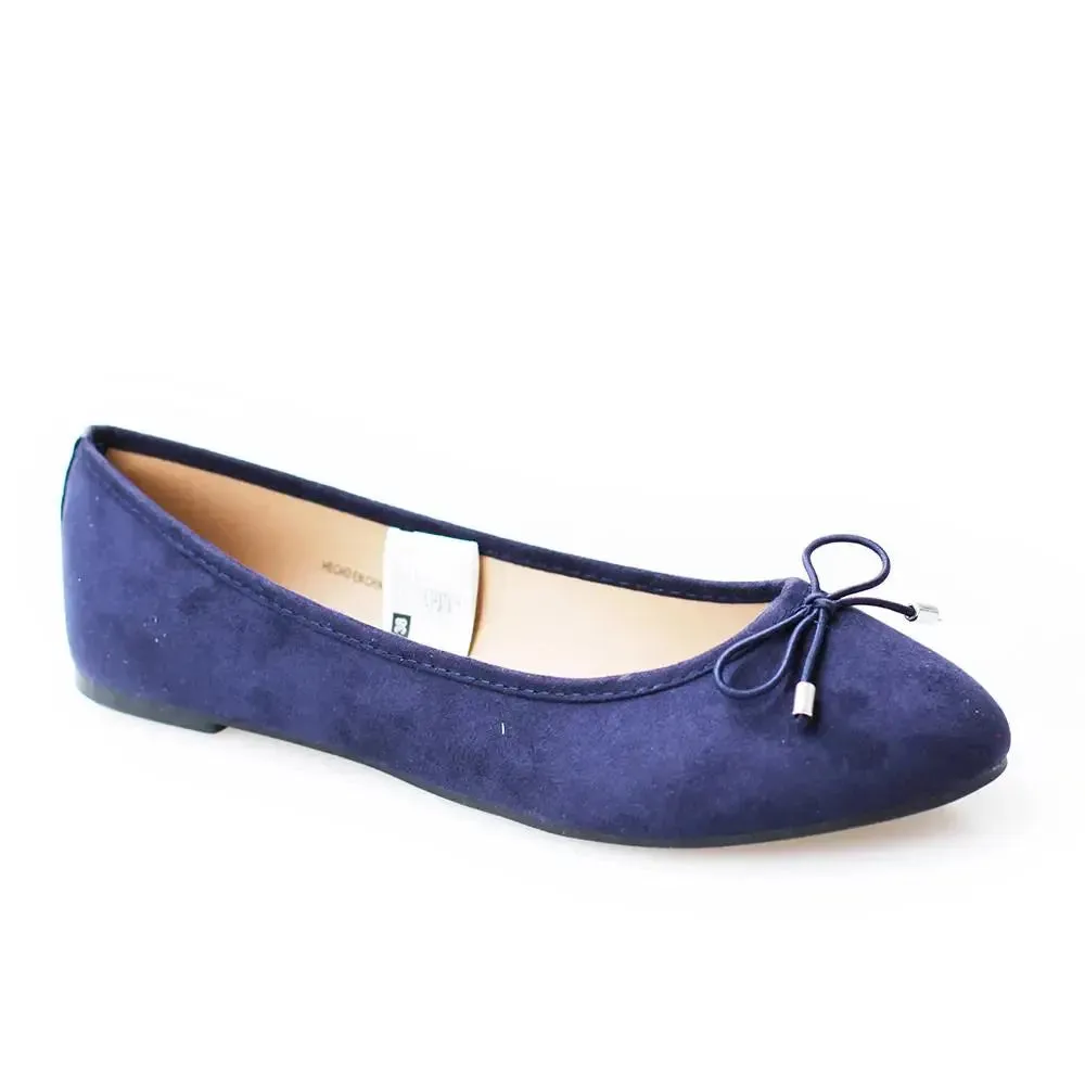fashion basic fabric upper popular printing soft insole elastic bow flat ballrina comfortable shoes