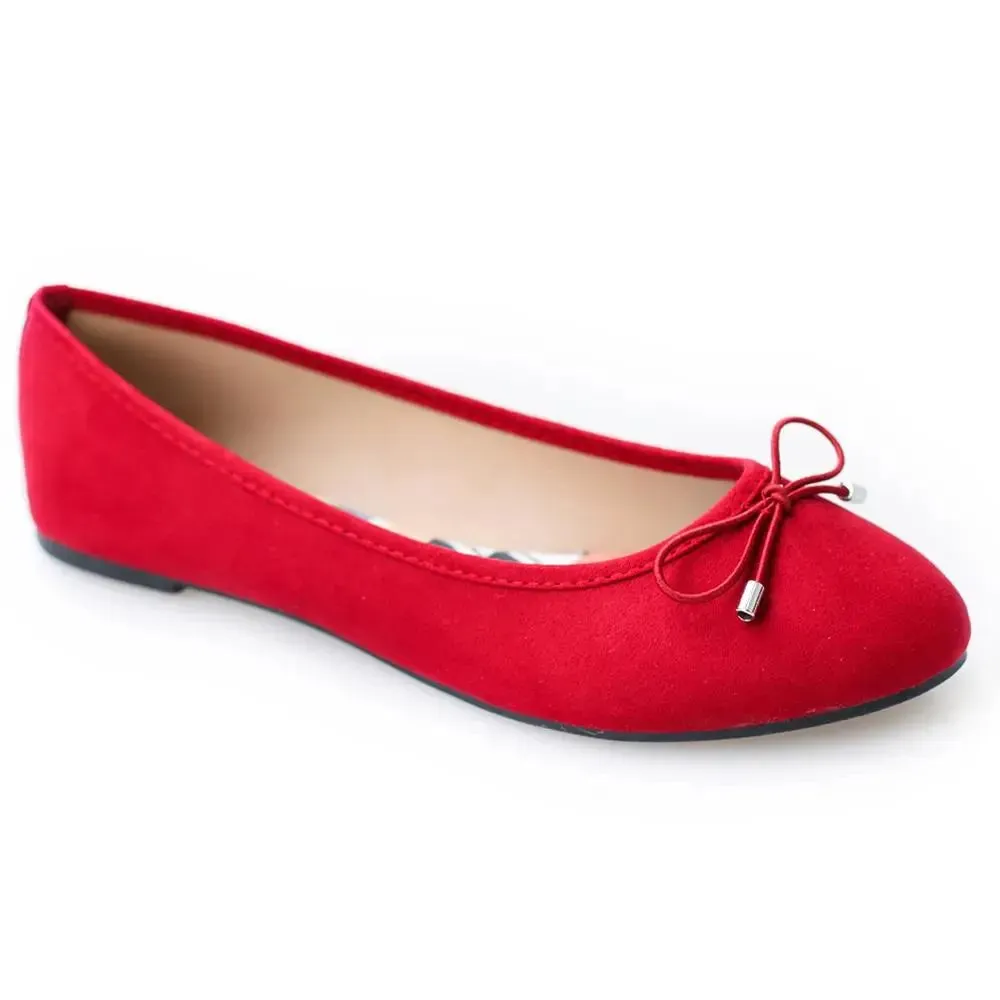 fashion basic fabric upper popular printing soft insole elastic bow flat ballrina comfortable shoes