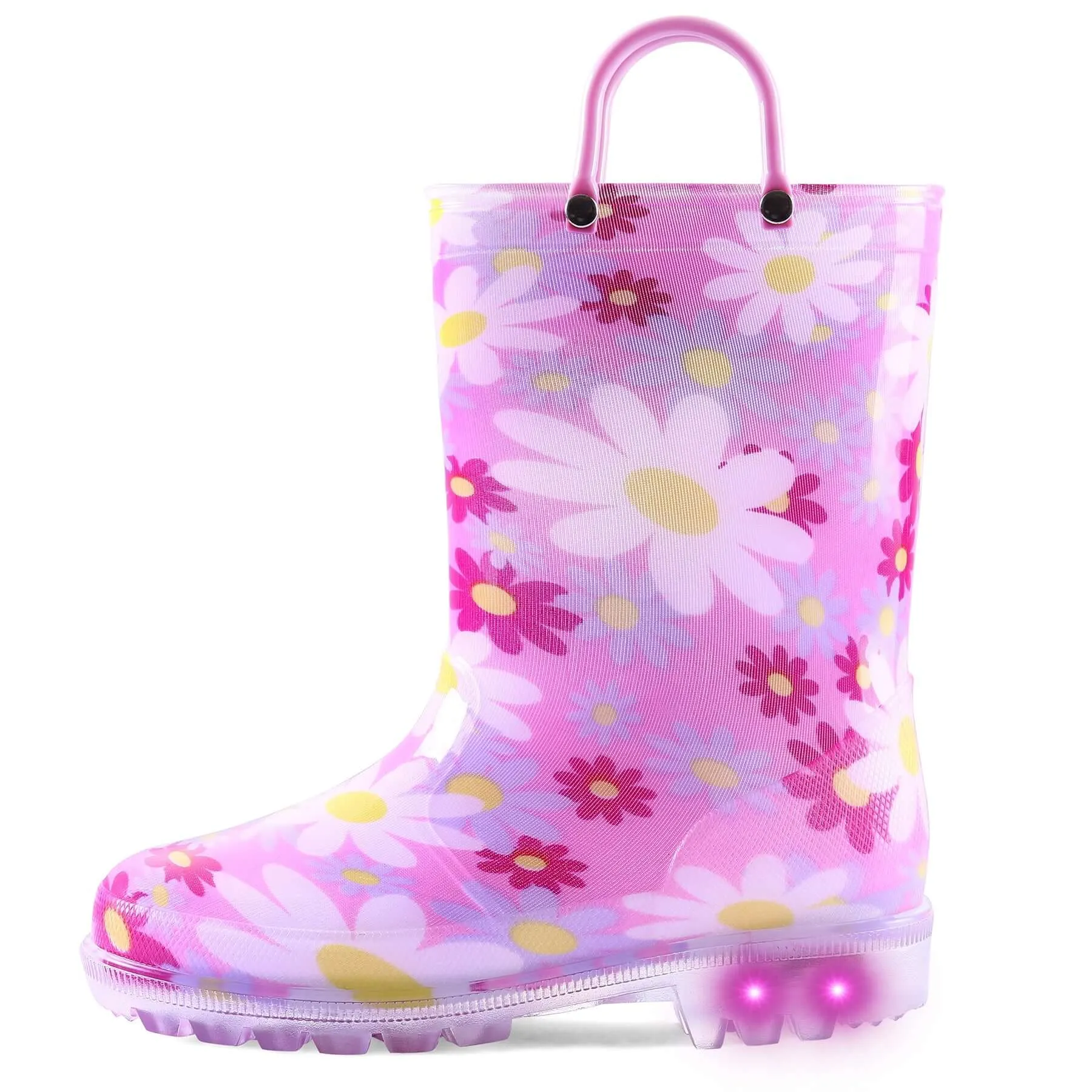 Flower Pattern Kids  Rain Boots