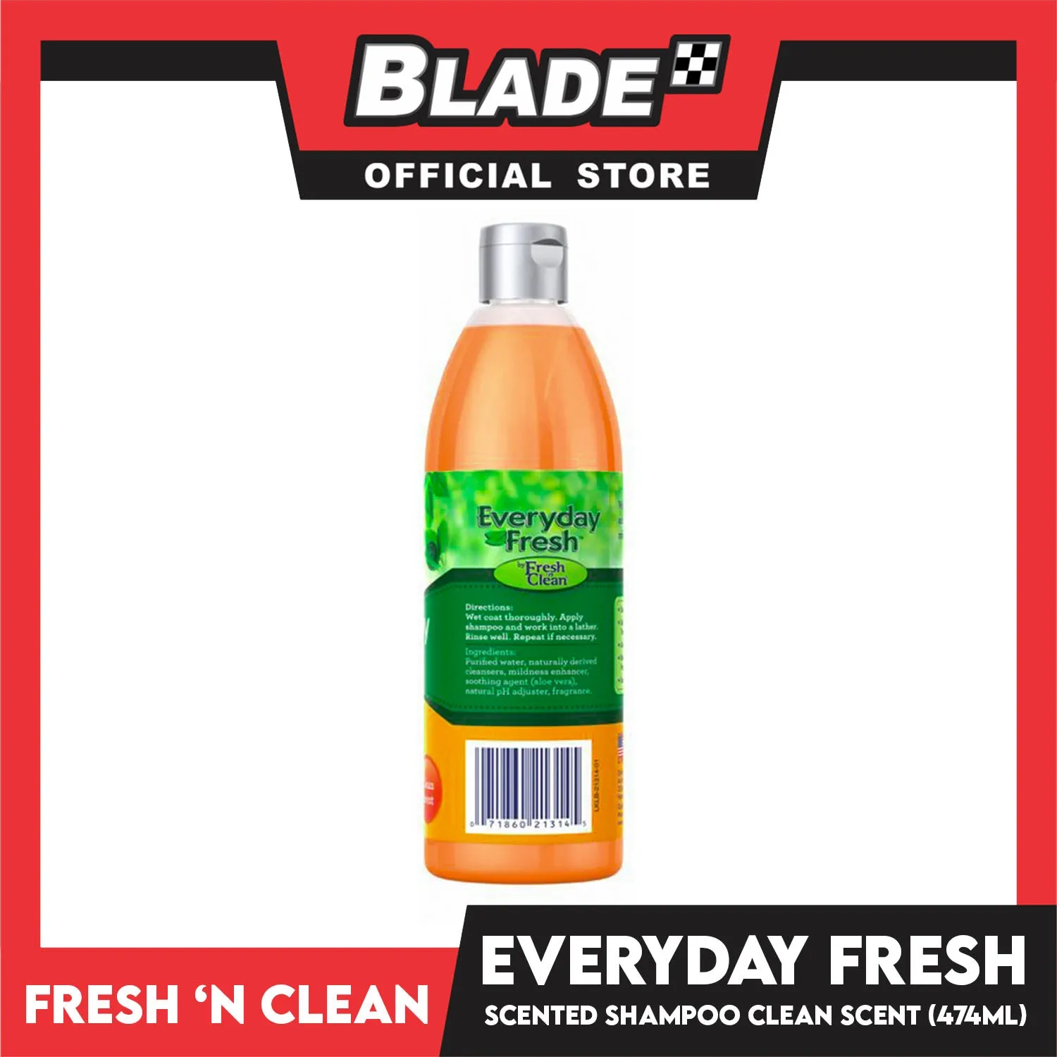 Fresh 'n Clean Everyday Fresh Scented Shampoo Clean Scent 16oz Dog Shampoo