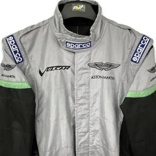 Genuine Darren Turner Used  Aston Martin Vulcan Race Suit and Press Shirt Goodwood 2015