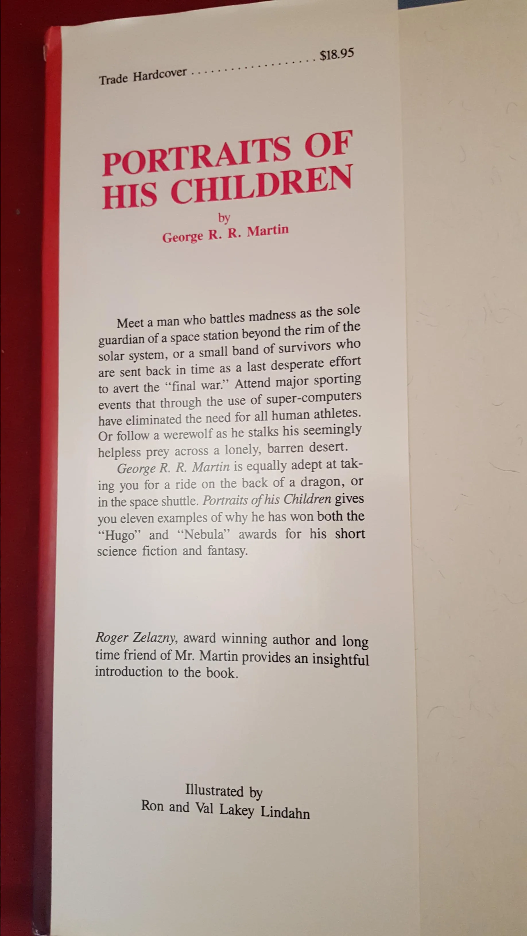 George R R Martin - Portraits Of His Children, Dark Harvest, 1987, 1st, Signed