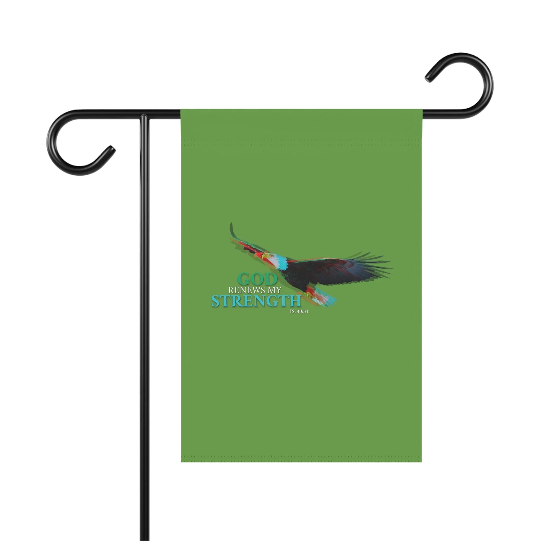 God Renews My Strength Garden & House Banner