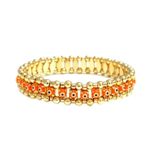 GOLD ORANGE BRACELET  #XDWB-12460-1 (RH7)
