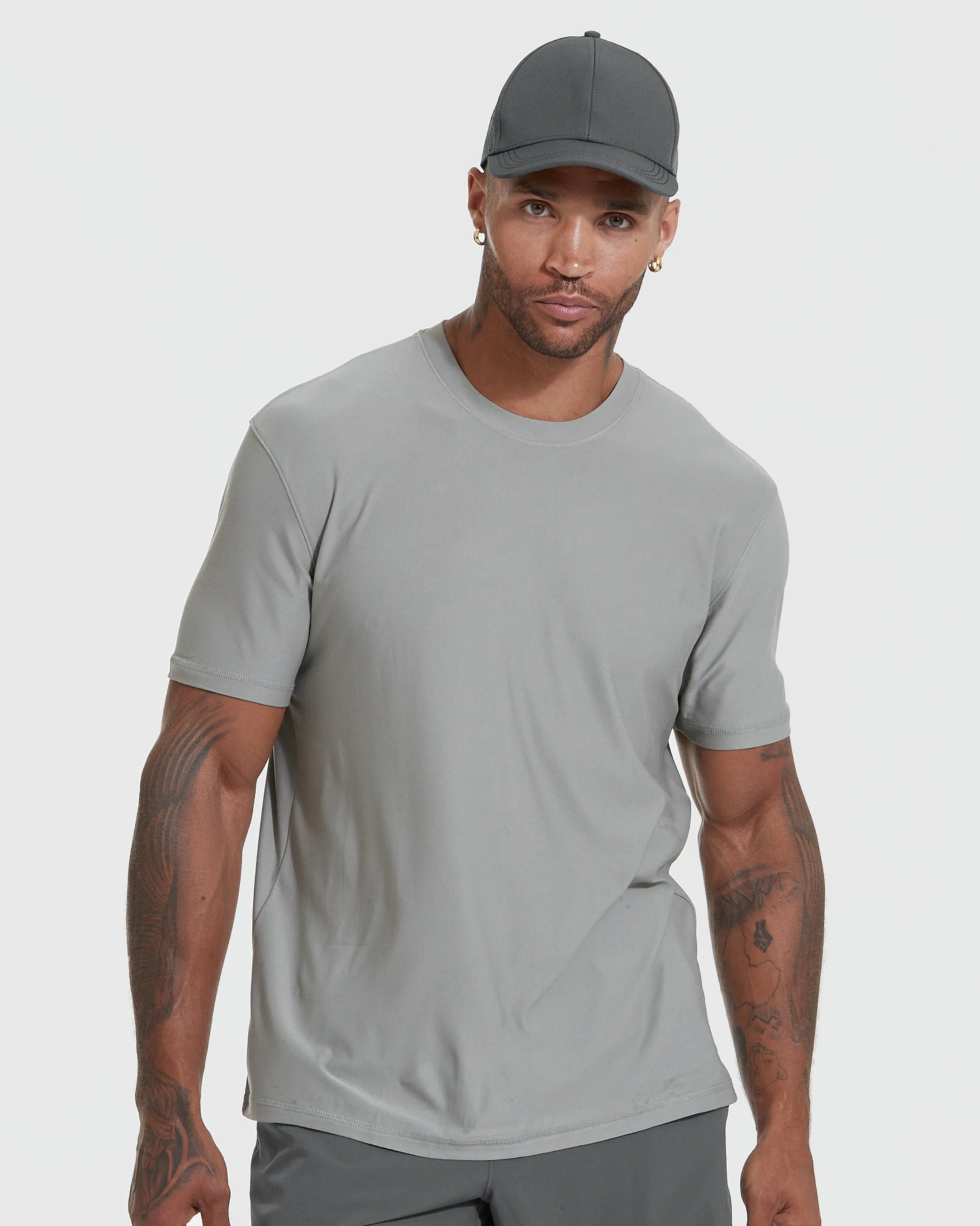 Gray Active Crew Neck 3-Pack