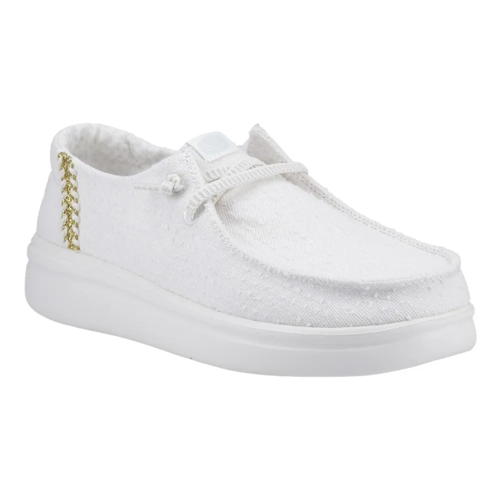 HEYDUDE Wendy Rise Perf Canvas Shoes