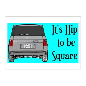 Hip to be Square Alabaster Silver
