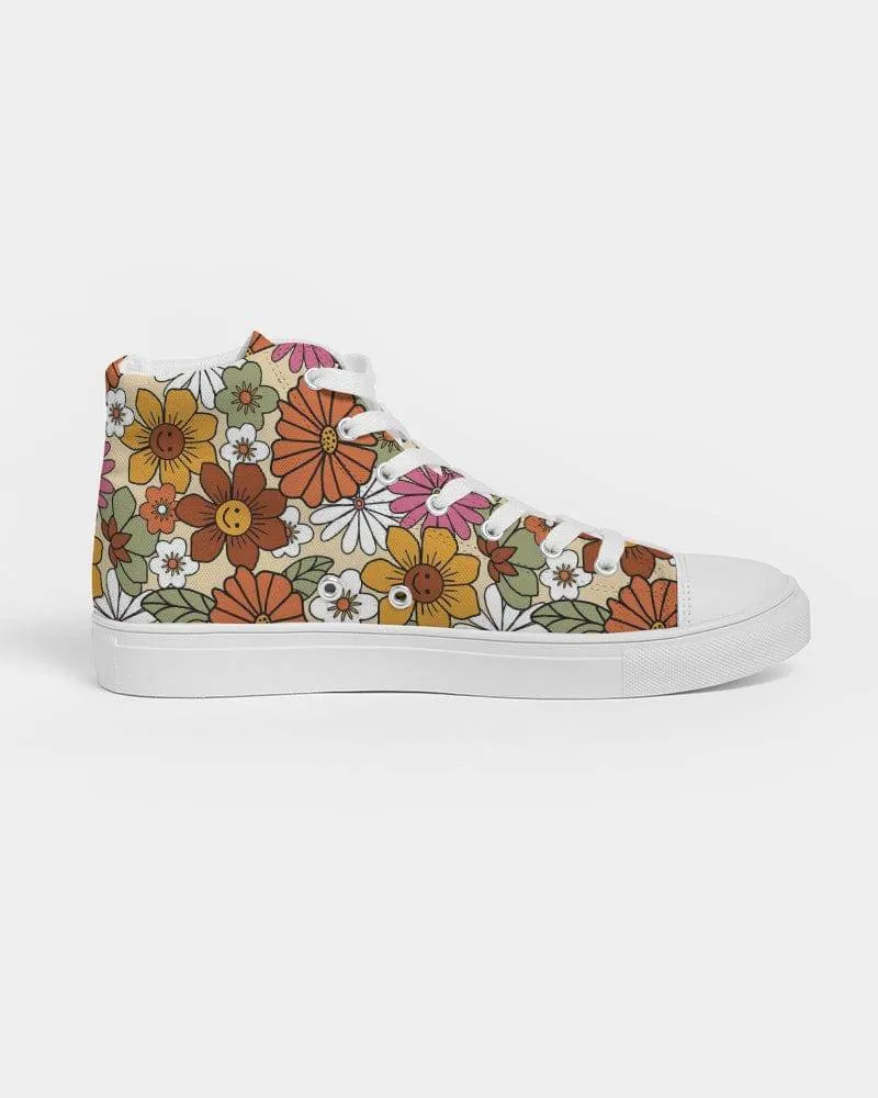 Hippie Flower Power Women's High Top Shoes
