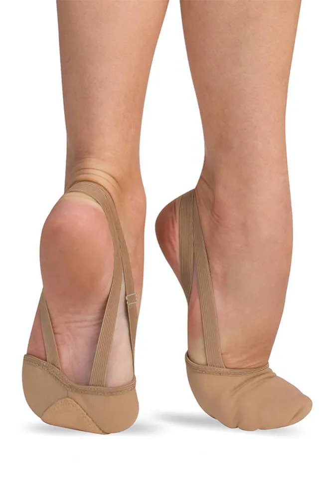 Jazzy Tan Canvas Pleated Half Sole - Child
