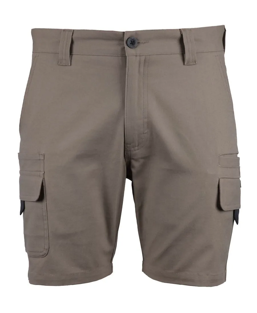 JB's MULTI POCKET STRETCH CANVAS SHORT TAUPE